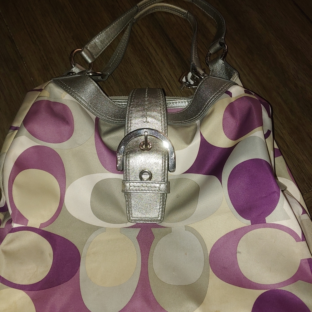 Coach purse and matching wallet